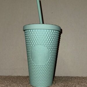 Starbucks Aqua Textured Tumbler with Straw